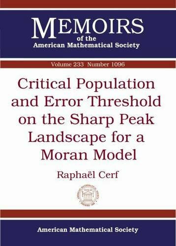 Cerf, Raphael Critical Population and Error Threshold on the Sharp Peak Landscape for a Moran Model (Memoirs of the American Mathematical Society, Band 233)