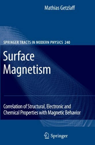Getzlaff, Mathias Surface Magnetism: Correlation of Structural, Electronic and Chemical Properties with Magnetic Behavior (Springer Tracts in Modern Physics, 240, Band 240)
