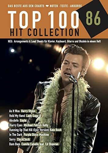 Bye, Uwe Top 100 Hit Collection 86: Das Beste aus den Charts: As It Was - Hold My Hand - Sorry - Blurry Eyes - Abcdefu - In the Dark - Bam Bam - Running Up ... Keyboard / Gitarre / Ukulele. (Music Factory)