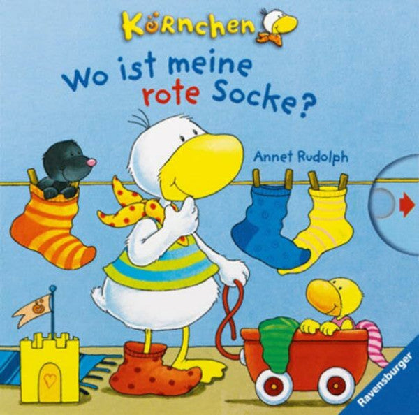 Rudolph, Annet Körnchen: Wo ist meine rote Socke?: Schiebebuch