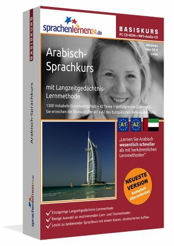 sprachenlernen24 Sprachenlernen24.de Arabisch-Basis-Sprachkurs: PC CD-ROM für Windows/Linux/Mac OS X + MP3-Audio-CD für MP3-Player. Arabisch lernen für Anfänger