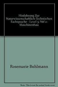 Fearns, Anneliese NTF, Hinführung zur naturwissenschaftlich-technischen Fachsprache, Tl.2, Maschinenbau