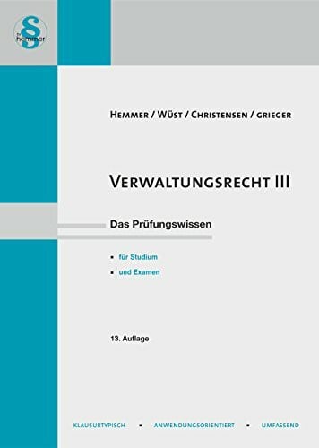 Wüst, Achim Verwaltungsrecht III (Skripten - Öffentliches Recht)
