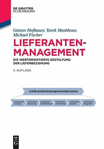 Fischer, Michael Lieferantenmanagement: Die wertorientierte Gestaltung der Lieferbeziehung (Betriebswirtschaftslehre kompakt)