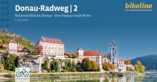 Esterbauer Verlag Donauradweg / Donau-Radweg 2: Teil 2: Österreichische Donau. Von Passau nach Wien, 325 km, 1:50.000, GPS-Tracks Download, LiveUpdate