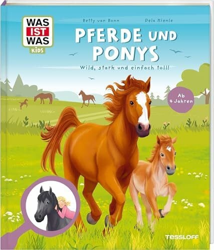 Kienle, Dela WAS IST WAS Kids Pferde und Ponys. Wild, stark und einfach toll! | Illustriertes Sachbuch für Kinder ab 4 Jahren