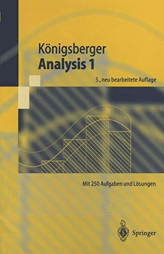 Konigsberger, Konrad Analysis, Bd.1 (Springer-Lehrbuch, Band 1)