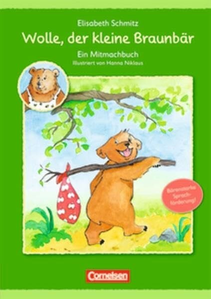 Schmitz, Elisabeth Sprachförderung mit Wolle: Wolle, der kleine Braunbär: Ein Mitmachbuch - 2-4 Jahre. Buch