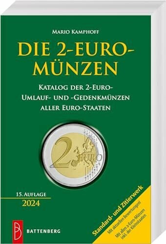 Mario Kamphoff Die 2-Euro-Münzen – Katalog der 2-Euro-Umlauf- und -Gedenkmünzen aller Euro-Staaten