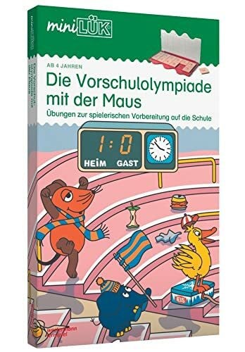 miniLÜK-Set: Kindergarten/Vorschule Die Vorschulolympiade mit der Maus: Aufgaben zur spielerischen und effektiven Vorbereitung auf die Schule für ... 1 und 2 (miniLÜK-Sets: Kasten + Übungsheft/e)