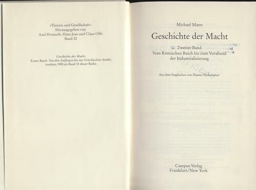 Herkommer, Hanne Geschichte der Macht: Vom Römischen Reich bis zum Vorabend der Industrialisierung