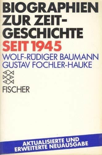 Fochler-Hauke, Gustav Biographien zur Zeitgeschichte seit 1945