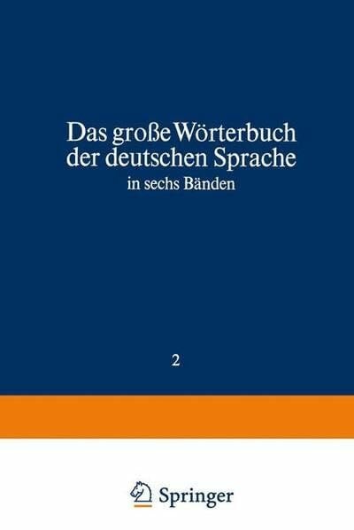 Drosdowski, Günther Duden Das große Wörterbuch der deutschen Sprache, Band 2: Cl-F
