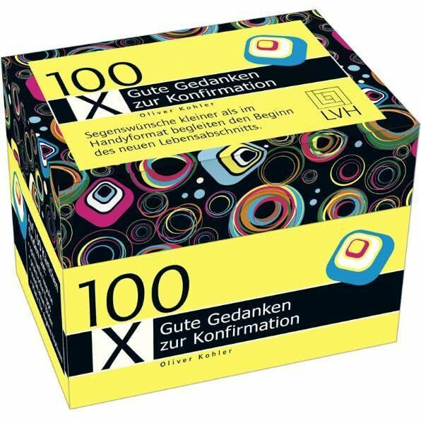 Kohler, Oliver 100 x Gute Gedanken zur Konfirmation: Impulskästchen mit 100 Impulskärtchen