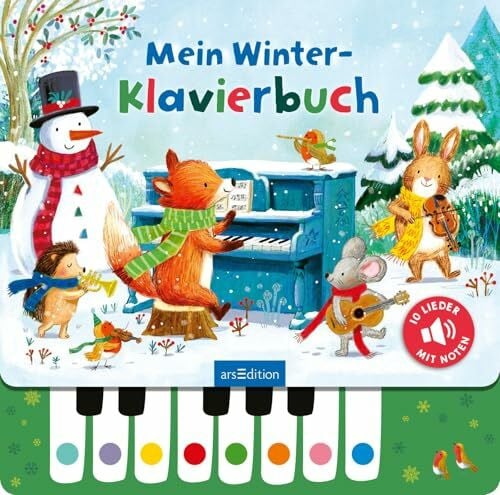 Jatkowska, Ag Mein Winter-Klavierbuch: Die schönsten Winter- und Weihnachtslieder zum Selberspielen | interaktives Soundbuch für Kinder ab 3 Jahren