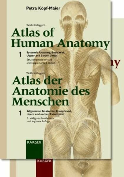 Wolf-Heidegger, G Wolf-Heidegger's Atlas of Human Anatomy /Wolf-Heideggers Atlas der Anatomie des Menschen. Complete set. Latin Nomenclature: Wolf-Heidegger's Atlas of Human Anatomy /Wolf-Heideggers Atlas der...
