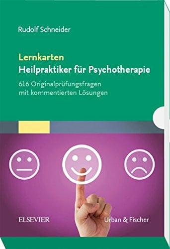 Schneider, Rudolf Lernkarten Heilpraktiker für Psychotherapie: 616 Originalprüfungsfragen mit kommentierten Lösungen