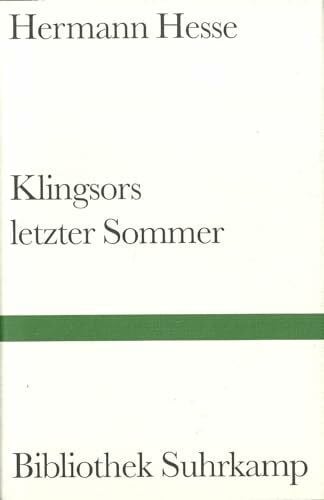 Hesse, Hermann Klingsors letzter Sommer. Erzählung mit farbigen Bildern vom Verfasser (Bibliothek Suhrkamp)