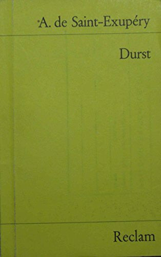 Saint-Exupéry, Antoine de Durst (Reclams Universal-Bibliothek)