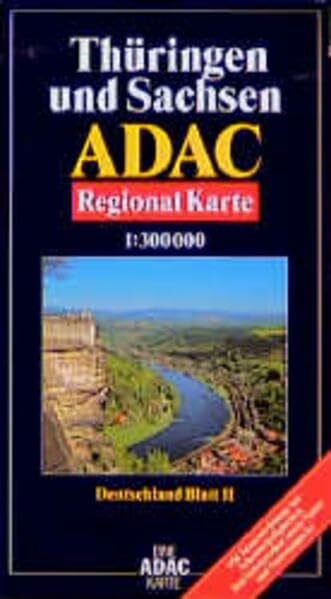 ADAC Karte, Thüringen und Sachsen