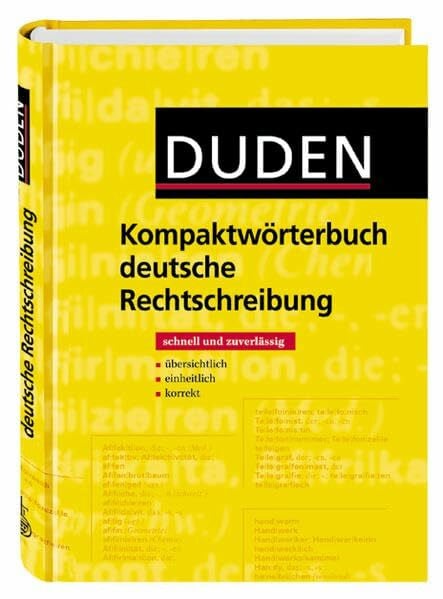 Duden - Kompaktwörterbuch deutsche Rechtschreibung: Schnell und zuverlässig, Neu 5000069