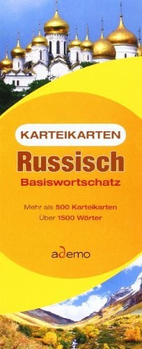 ademo GmbH Karteikarten Basiswortschatz Russisch: (1.Auflage): Mehr als 500 Karteikarten. Über 1500 Wörter.