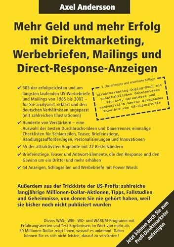 Andersson, Axel Mehr Geld und mehr Erfolg mit Direktmarketing, Werbebriefen, Mailings