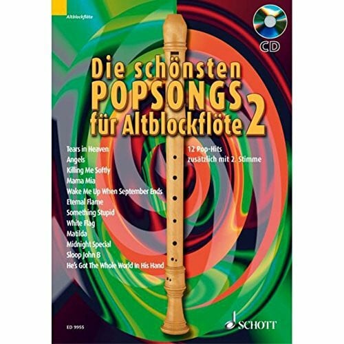 Wenzel, Christian Die schönsten Popsongs für Alt-Blockflöte: 12 Pop-Hits. Band 2. 1-2 Alt-Blockflöten.