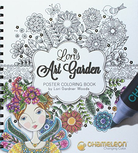 Chameleon Art Products Limited Lori's Art Garden: Poster Coloring Book
