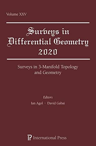 Gabai, David Surveys in 3-Manifold Topology and Geometry (Surveys in Differential Geometry)