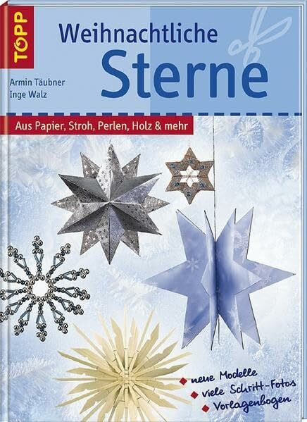 Walz, Inge Weihnachtliche Sterne: Papier, Stroh, Perlen, Holz & mehr