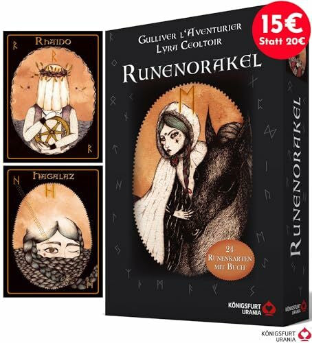 Lyra Ceoltóir Runenorakel: 24 Runenkarten mit Buch (Runen Orakel Deutsch)