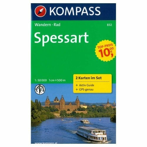 KOMPASS-Karten GmbH KOMPASS Wanderkarte Spessart: Wanderkarten-Set mit Radrouten und Aktiv Guide in der Schutzhülle. GPS-genau. 1:50000