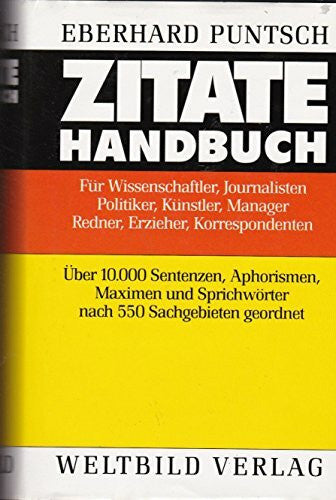 Puntsch, Eberhard Zitaten-Handbuch