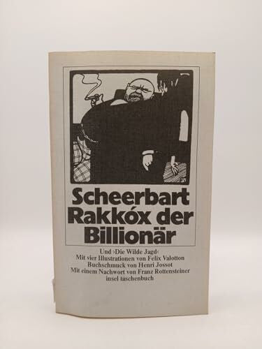 Scheerbart, Paul Rakkox der Billionär (insel Taschenbuch 196)
