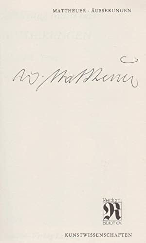 Mattheuer, Wolfgang Äusserungen. Graphik, Texte