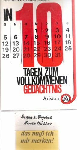 Edward Eagan In 10 Tagen zum vollkommenen Gedächtnis