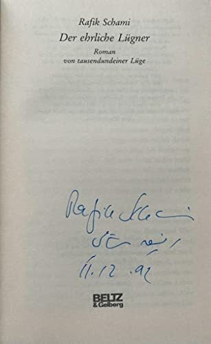 Schami, Rafik Der ehrliche Lügner: Roman von tausendundeiner Lüge (Beltz & Gelberg)