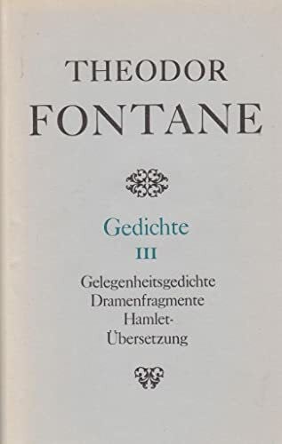 Fontane, Theodor Gedichte