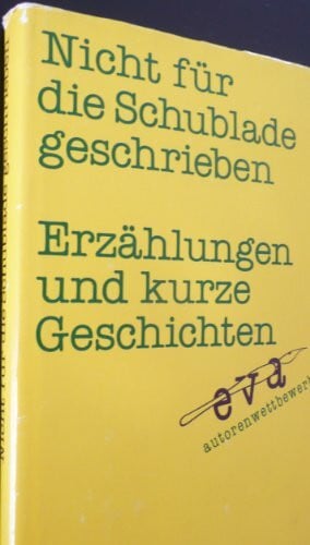 Hildebrandt, Jörg Nicht für die Schublade geschrieben. Erzählungen und kurze Geschichten