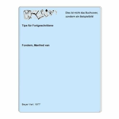 Fondern, Manfred van Kleine Schachbücherei, Bd.2, Tips für Fortgeschrittene