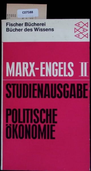 Marx - Engels Politische Ökonomie. Band 2. Studienausgabe.
