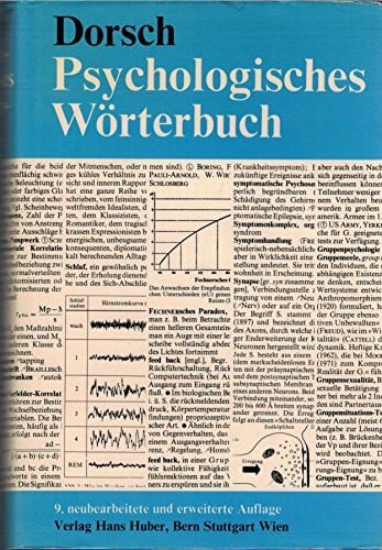 Dorsch, Friedrich Psychologisches Wörterbuch