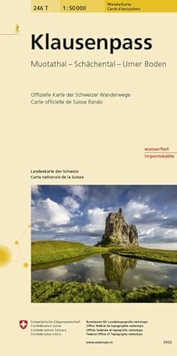 Bundesamt für Landestopografie swisstopo 246T Klausenpass Wanderkarte: Muotatal - Schächental - Urner Boden (Wanderkarten 1:50 000)