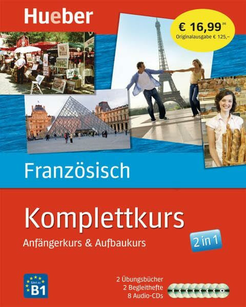 Rybak, Stéphanie Komplettkurs Französisch: Anfängerkurs & Aufbaukurs / Paket: 2 Übungsbücher + 8 Audio-CDs