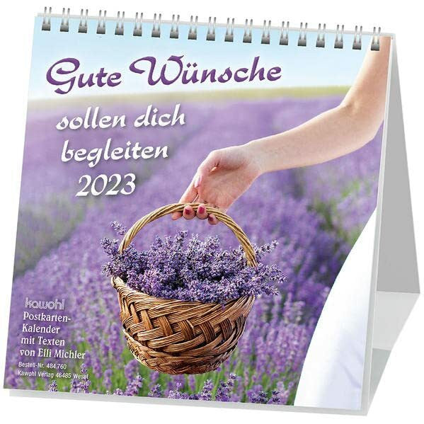 Michler, Elli Gute Wünsche sollen dich begleiten 2023: Elli Michler-Postkarten-Kalender