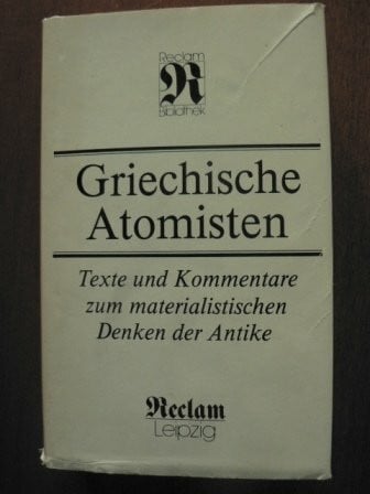 Jürß, Fritz [Übers.] Griechische Atomisten