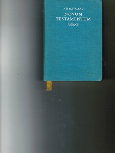 Aland, Kurt Bibelausgaben, Novum Testamentum Graece (Nr.5100): Standard-Ausgabe (Greek New Testaments)