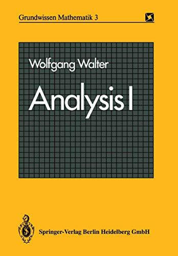 Walter, Wolfgang Analysis I (Grundwissen Mathematik)