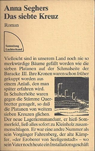 Anna Seghers Das siebte Kreuz.